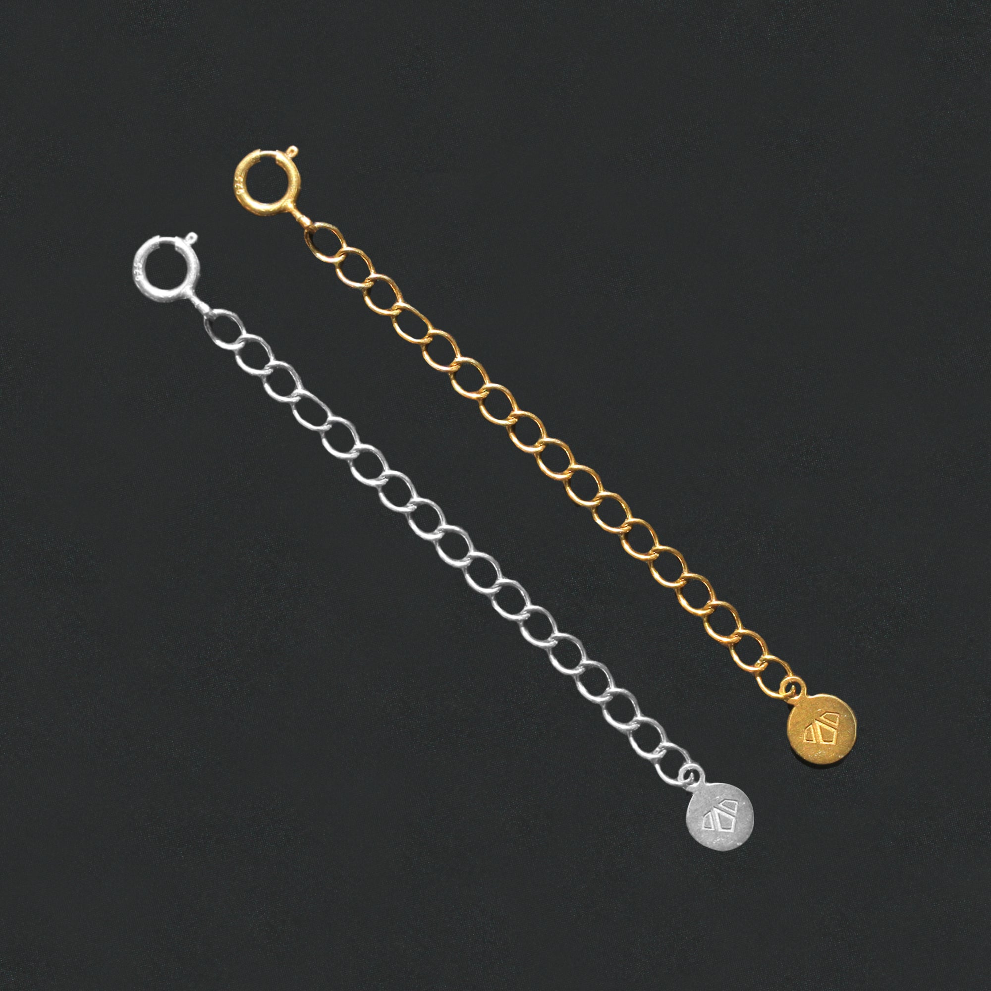 Buy Two 3 Necklace Extenders (Gold and Silver) Online at