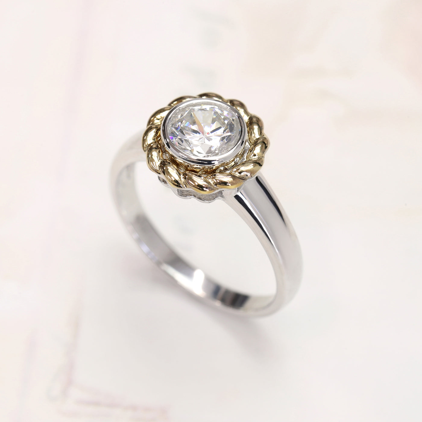 The Celestial Bloom Solitaire Ring