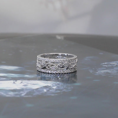 Lacy Vintage Eternity Ring