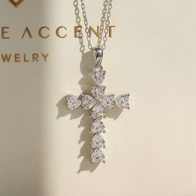 Sacred Heart Cross Necklace