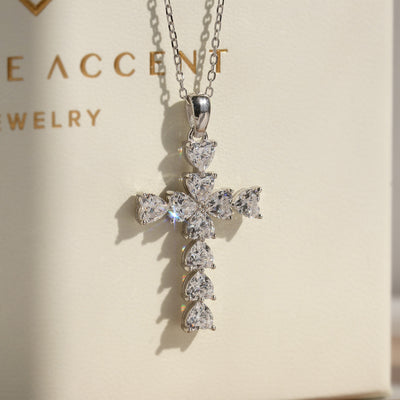 Sacred Heart Cross Necklace