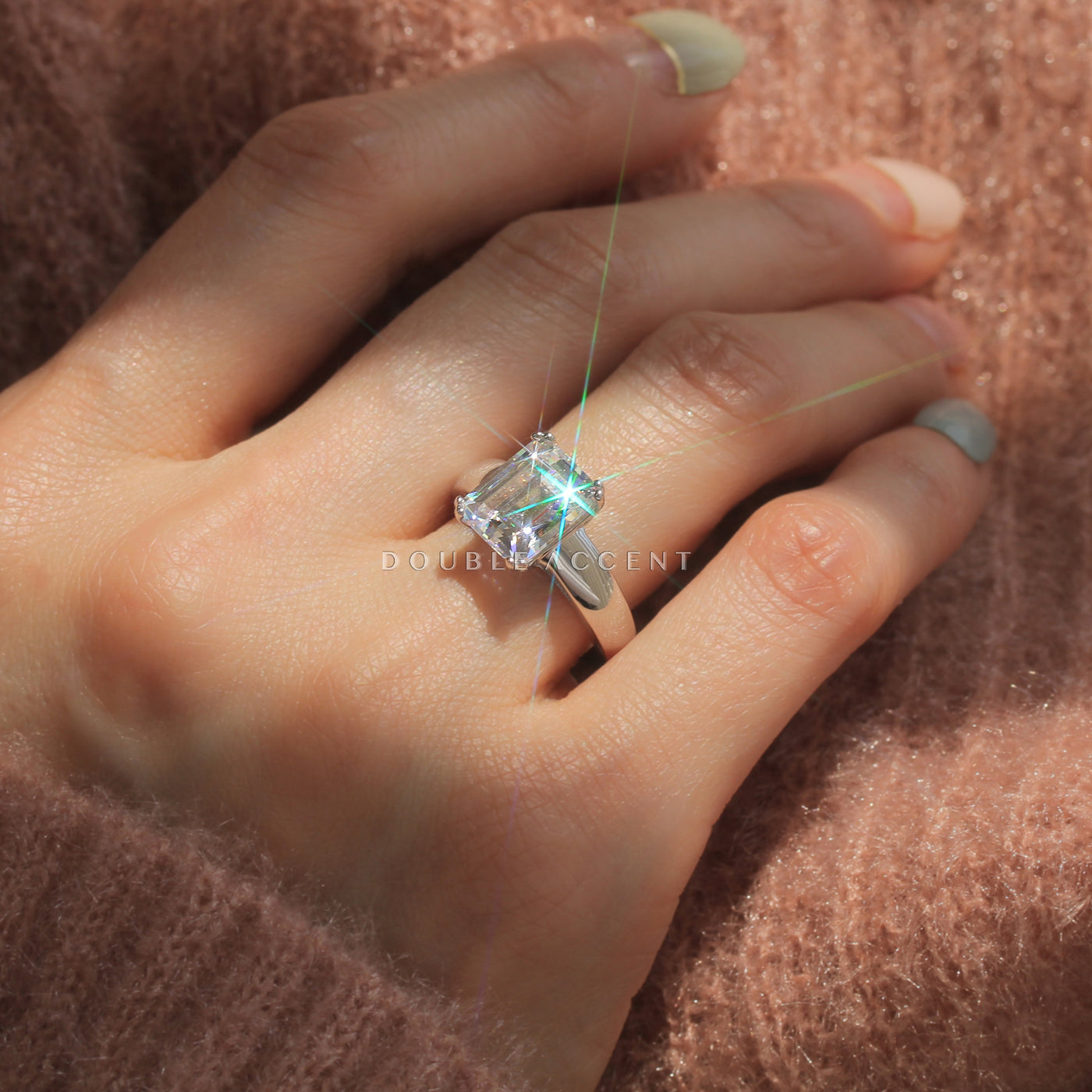 Still Clarity Ring by Double Accent