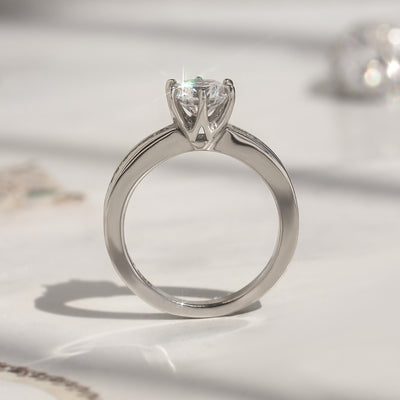 Classic Channel Solitaire Ring