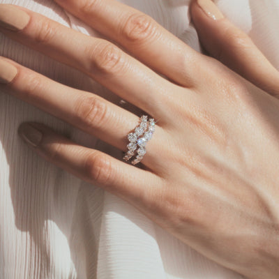 Crown's Embrace Curved Ring