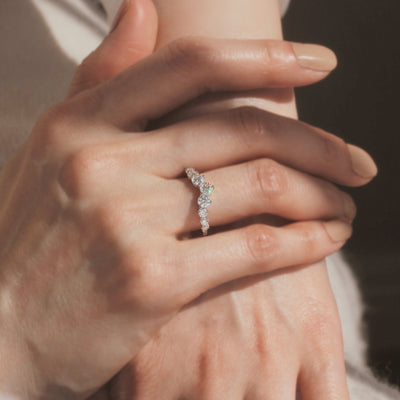 Crown's Embrace Curved Ring
