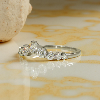 Crown's Embrace Curved Ring