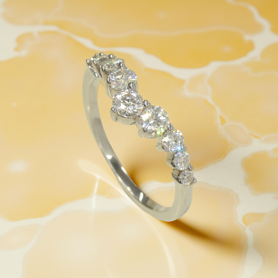 Crown's Embrace Curved Ring