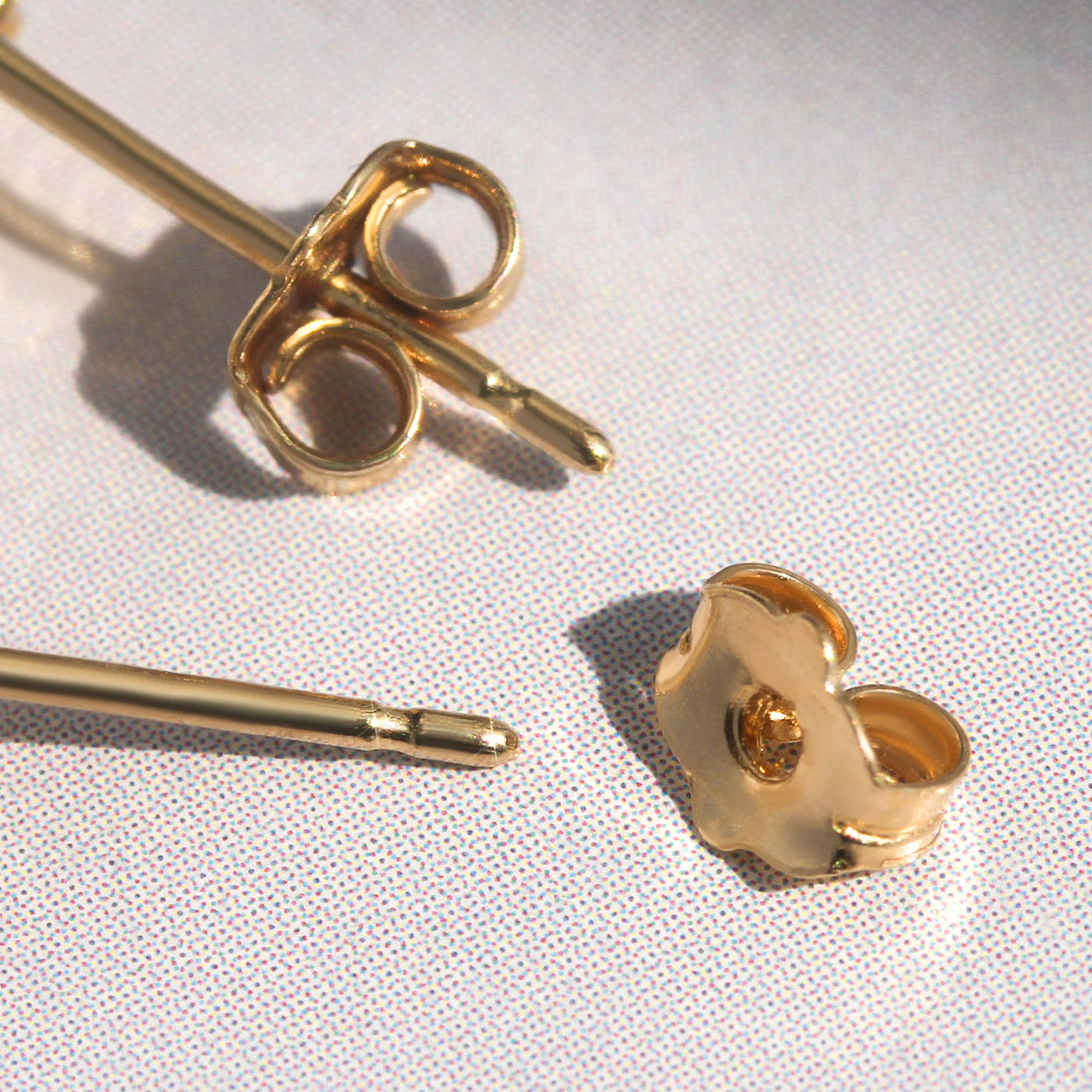 14K Earring Backs Only, Post Thickness 0.65mm, Sold as single piece, Not as a pair