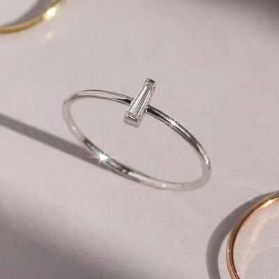 Simple Elegance Baguette Diamond Ring