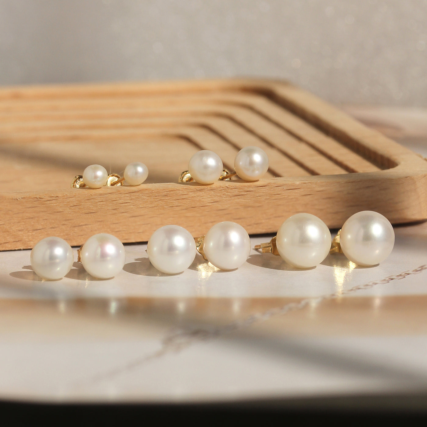 Lustre Pearl Studs