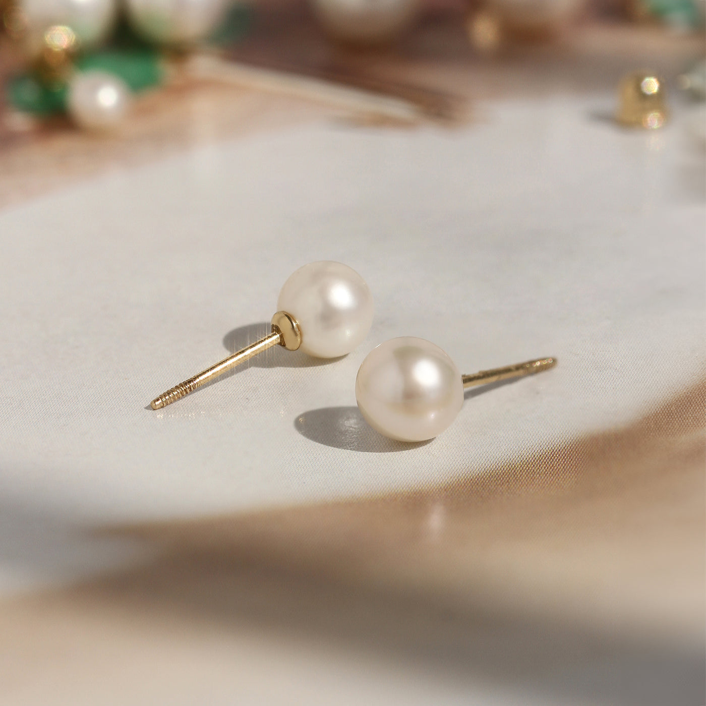 Lustre Pearl Studs