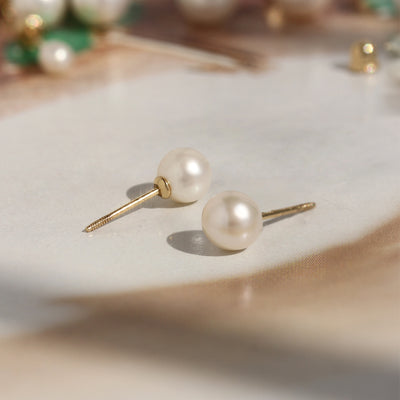 Lustre Pearl Studs