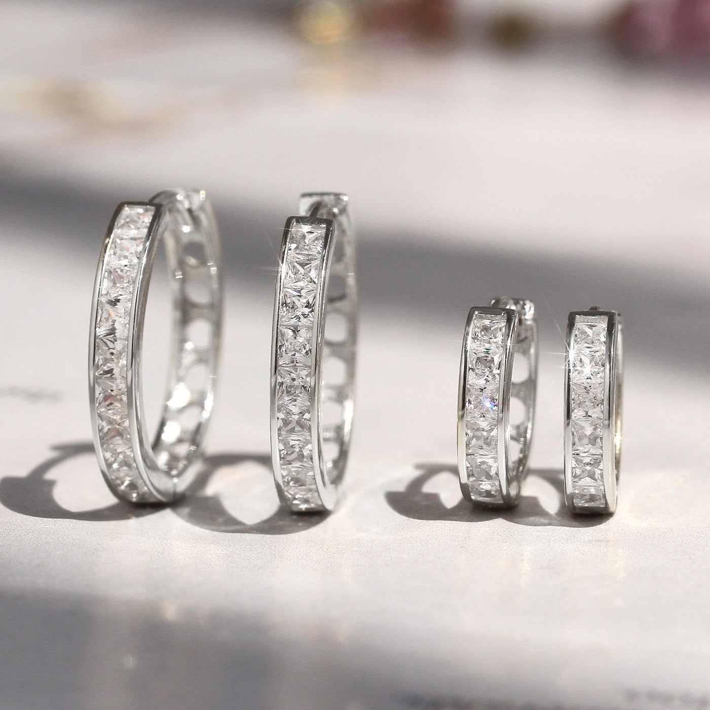 Princess Huggie Hoop Earrings