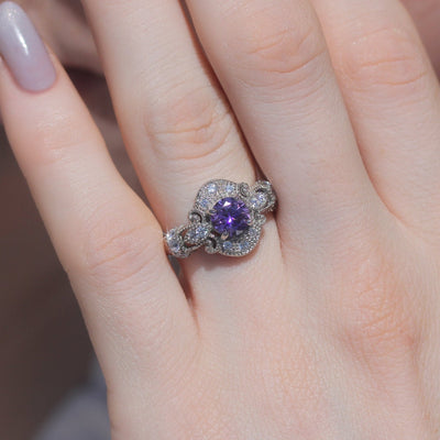 Royal Fleur Purple Ring