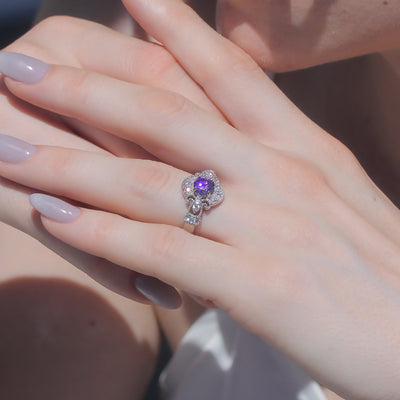 Royal Fleur Purple Ring