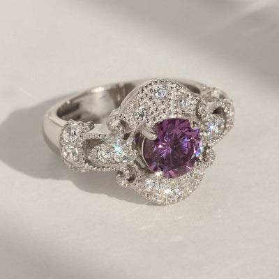 Royal Fleur Purple Ring