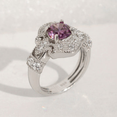 Royal Fleur Purple Ring