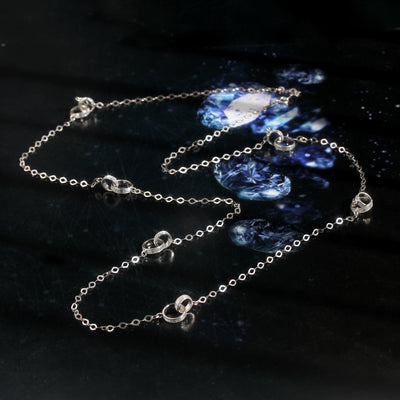 Glitter Eternity Circle Necklace