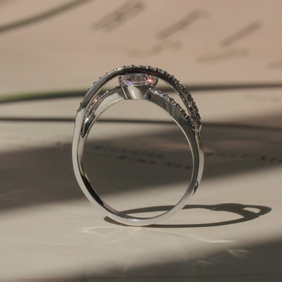 Half Carat Crisscross Brilliance Ring