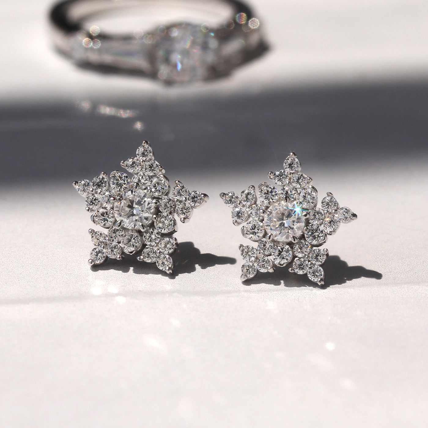 Snowflake Stud Earrings