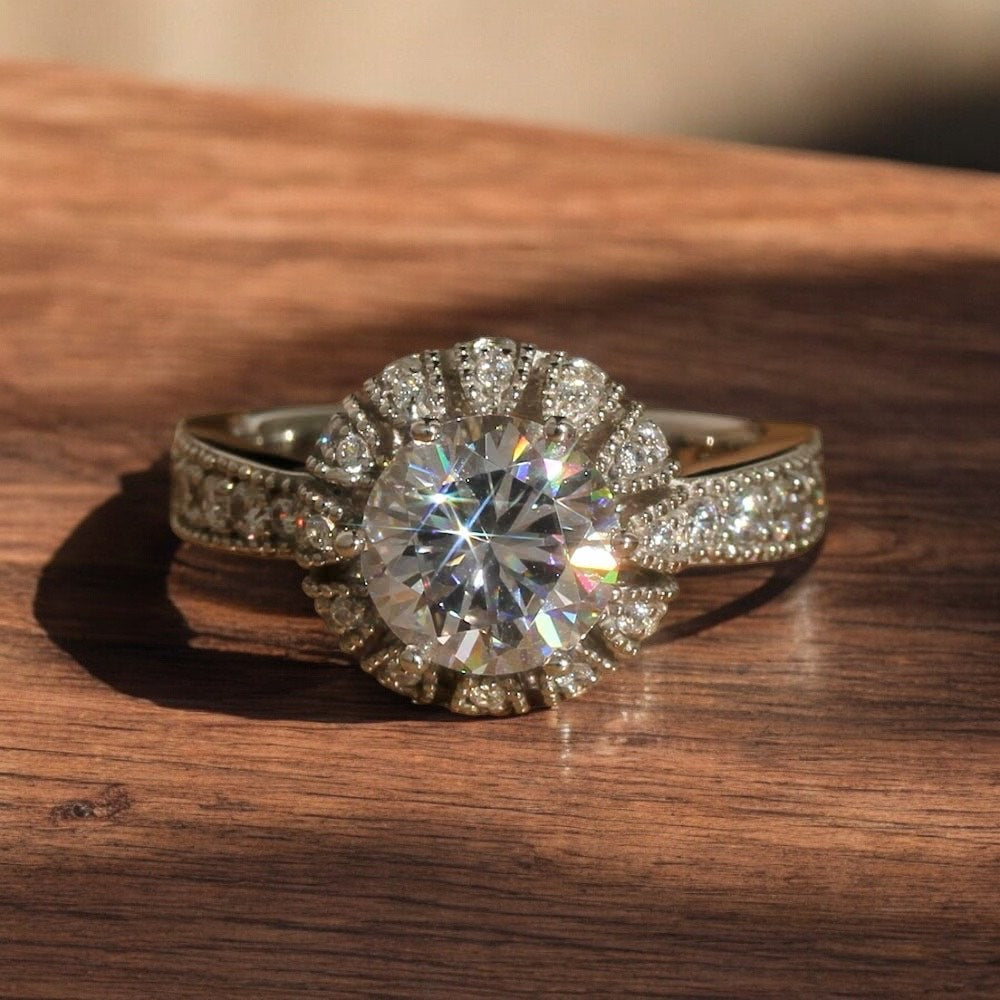 Antique Sparkle 2 CT Ring