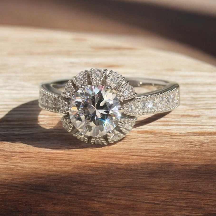 Antique Sparkle 2 CT Ring