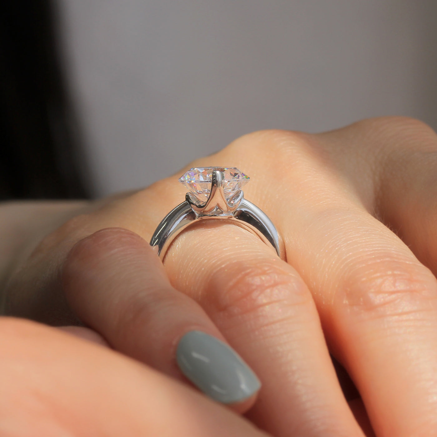 Modern Minimalist: Two Prong Simple Clarity Ring