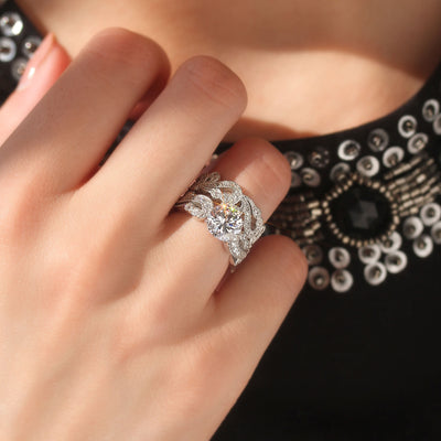 Classic Fretwork Infinite Ring Set