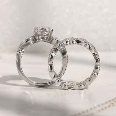 Classic Fretwork Infinite Ring Set