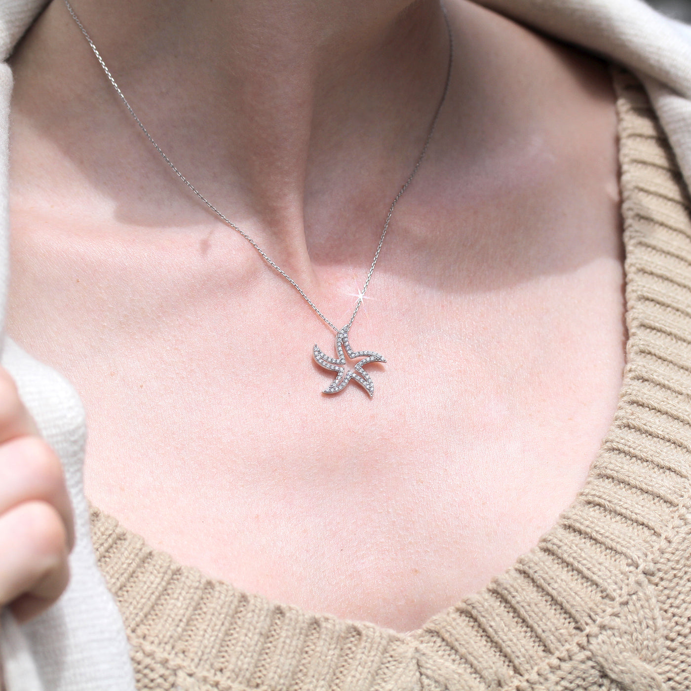 Fortune Starfish Necklace