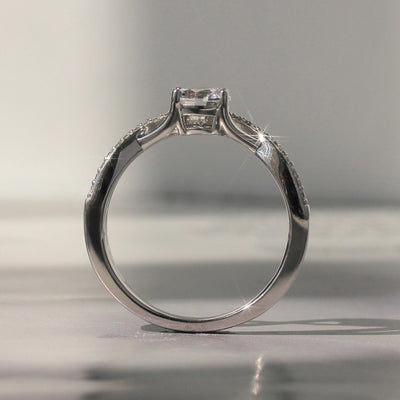 Eternal Chic Infinity Engagement Ring, 1 CT