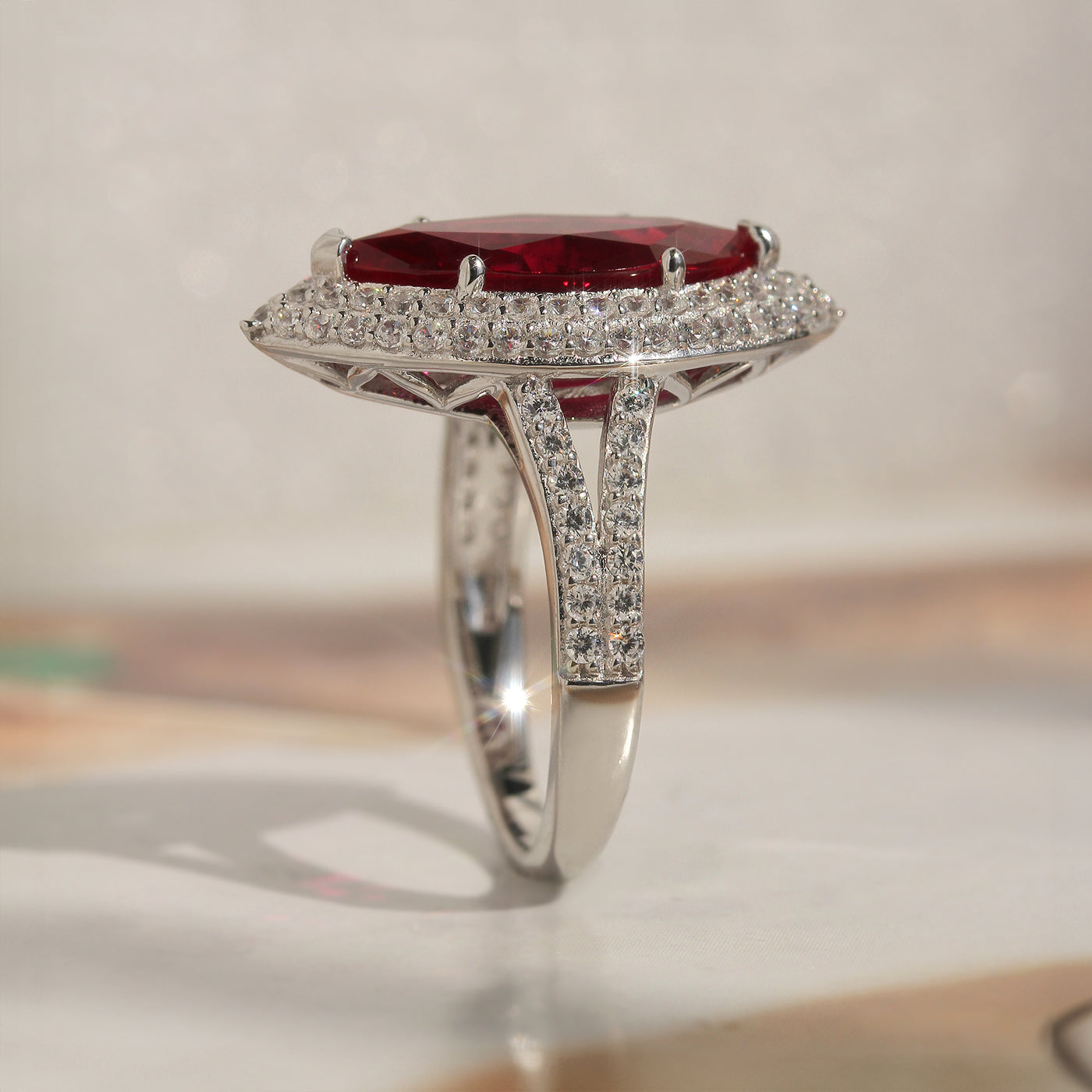 July Empress Ruby Ring