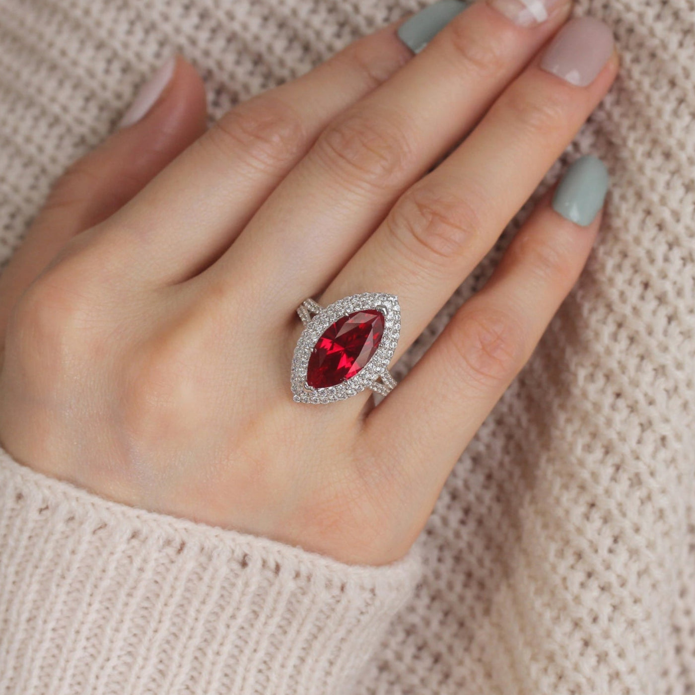 July Empress Ruby Ring