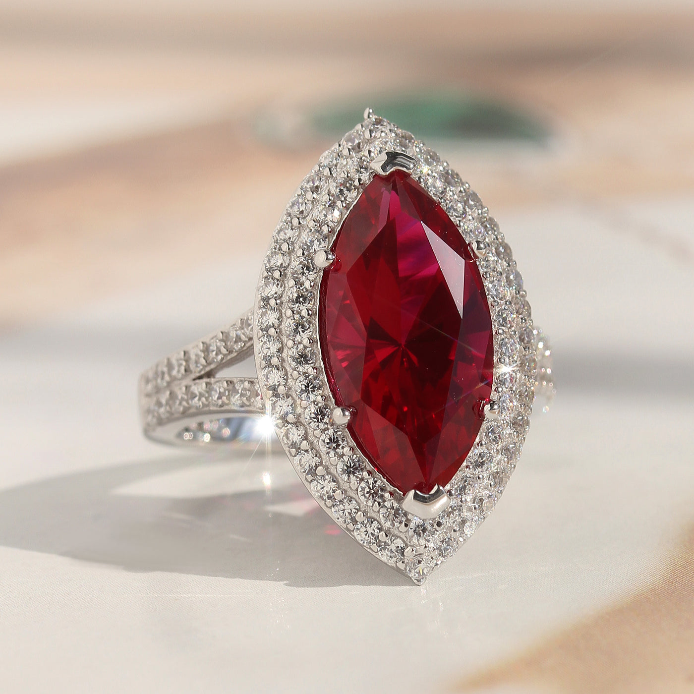 July Empress Ruby Ring