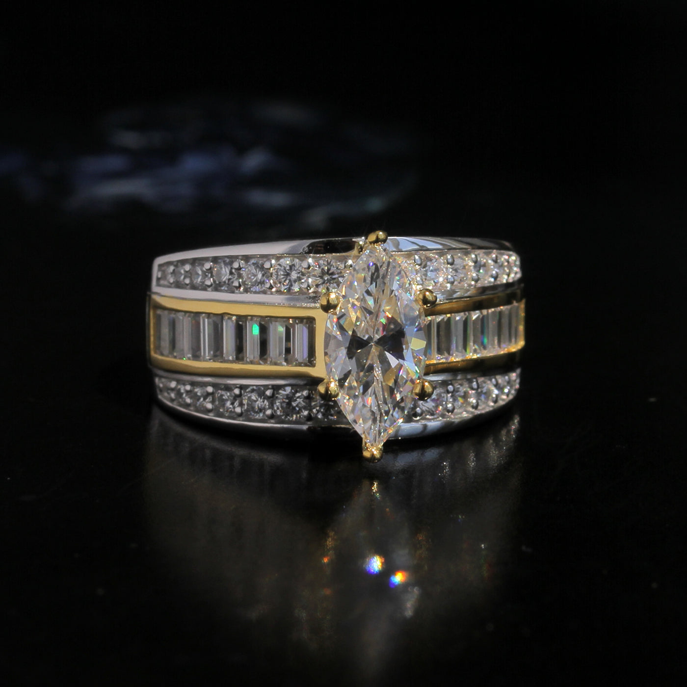 1.6 CT Marquise Engagement Ring