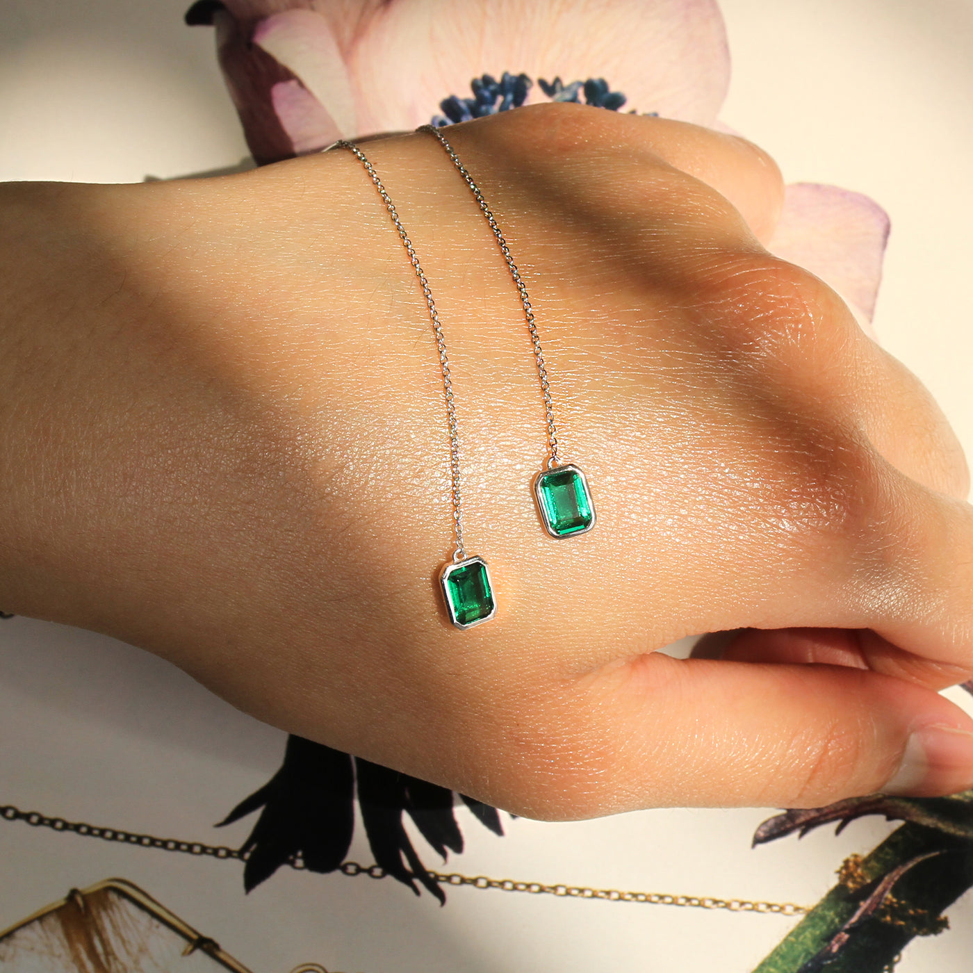 Orbit Gleam Adjustable Threaders, Emerald