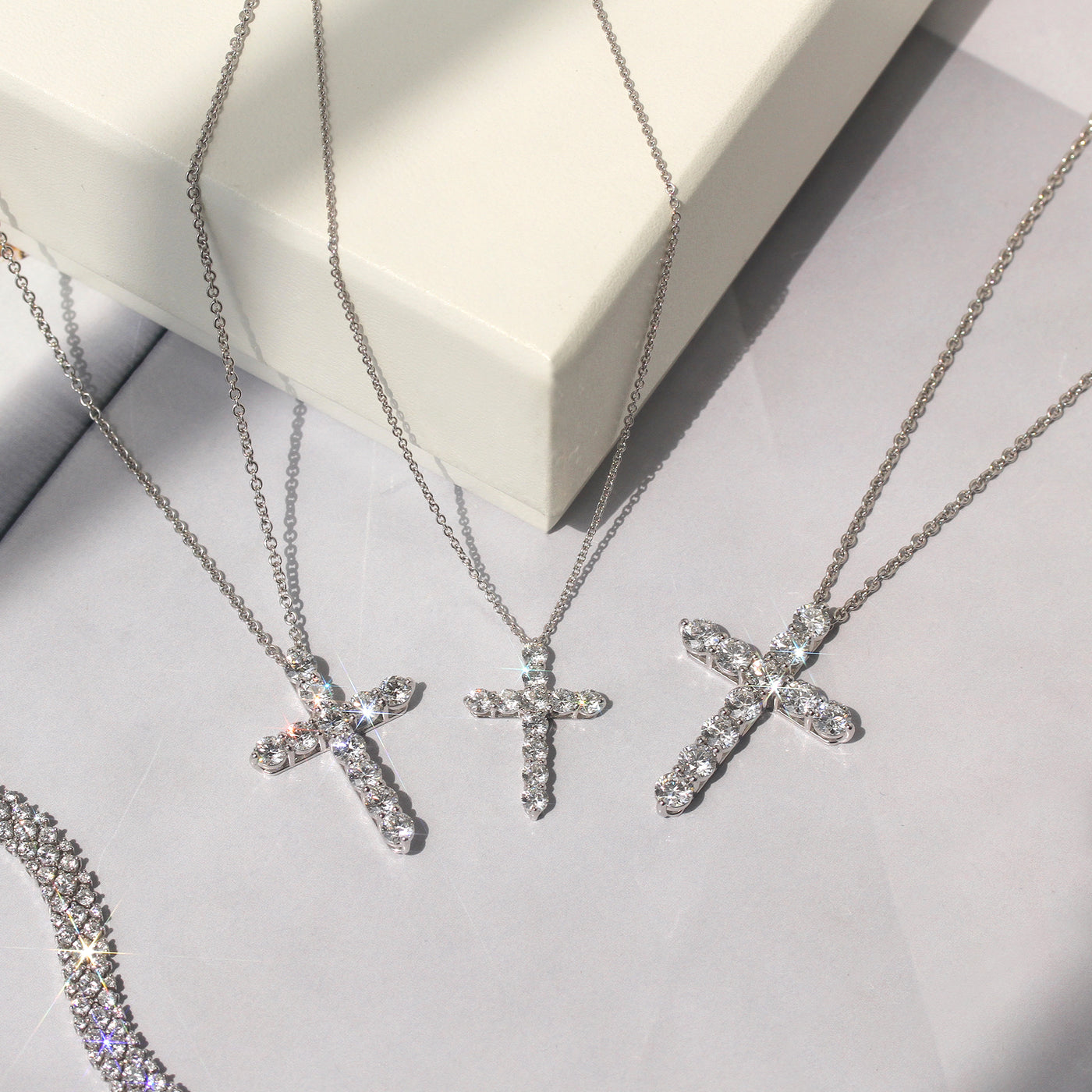 Enduring Glow Cross Necklace