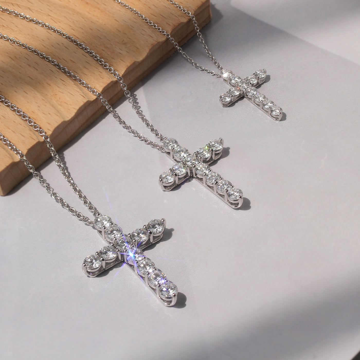 Enduring Glow Cross Necklace