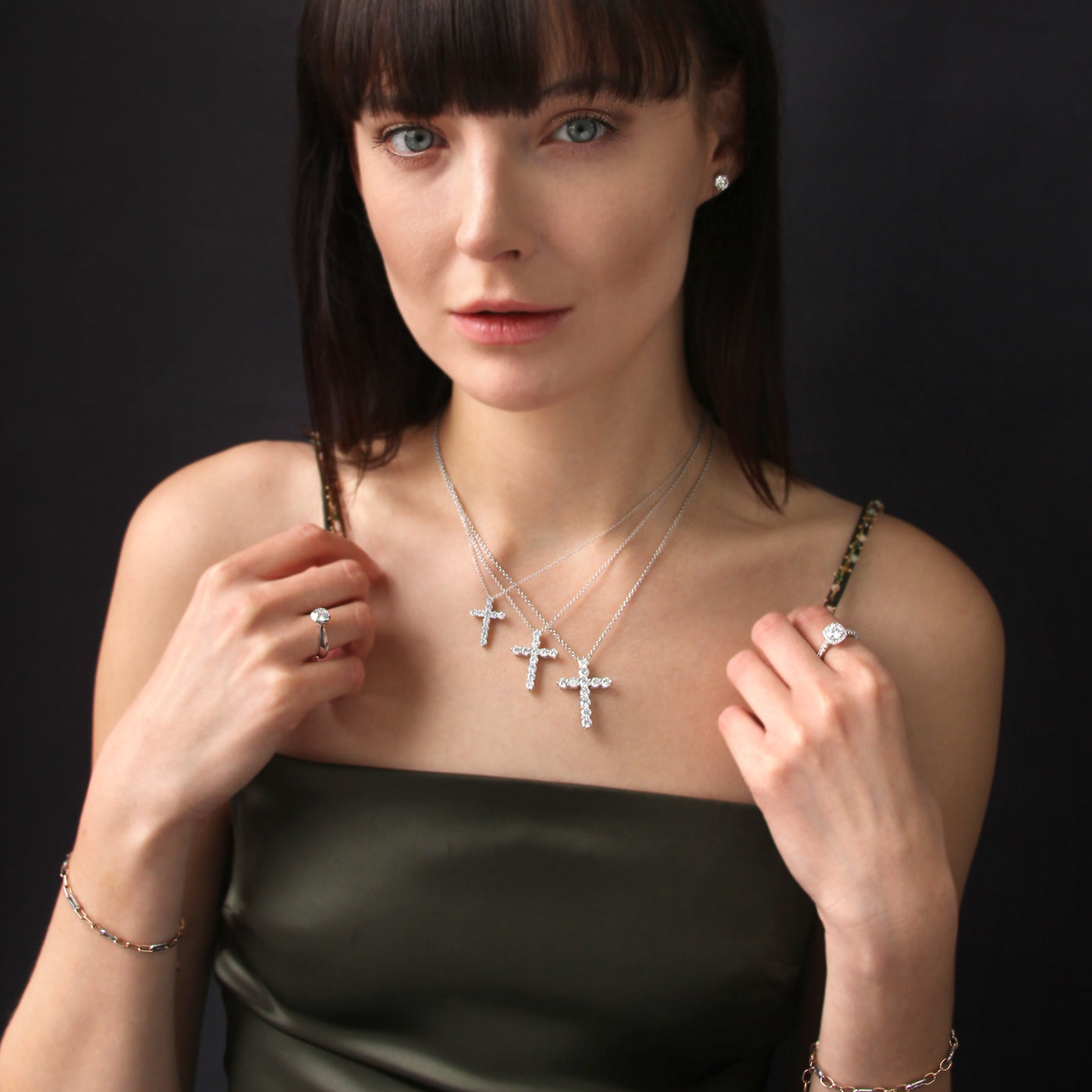 Enduring Glow Cross Necklace