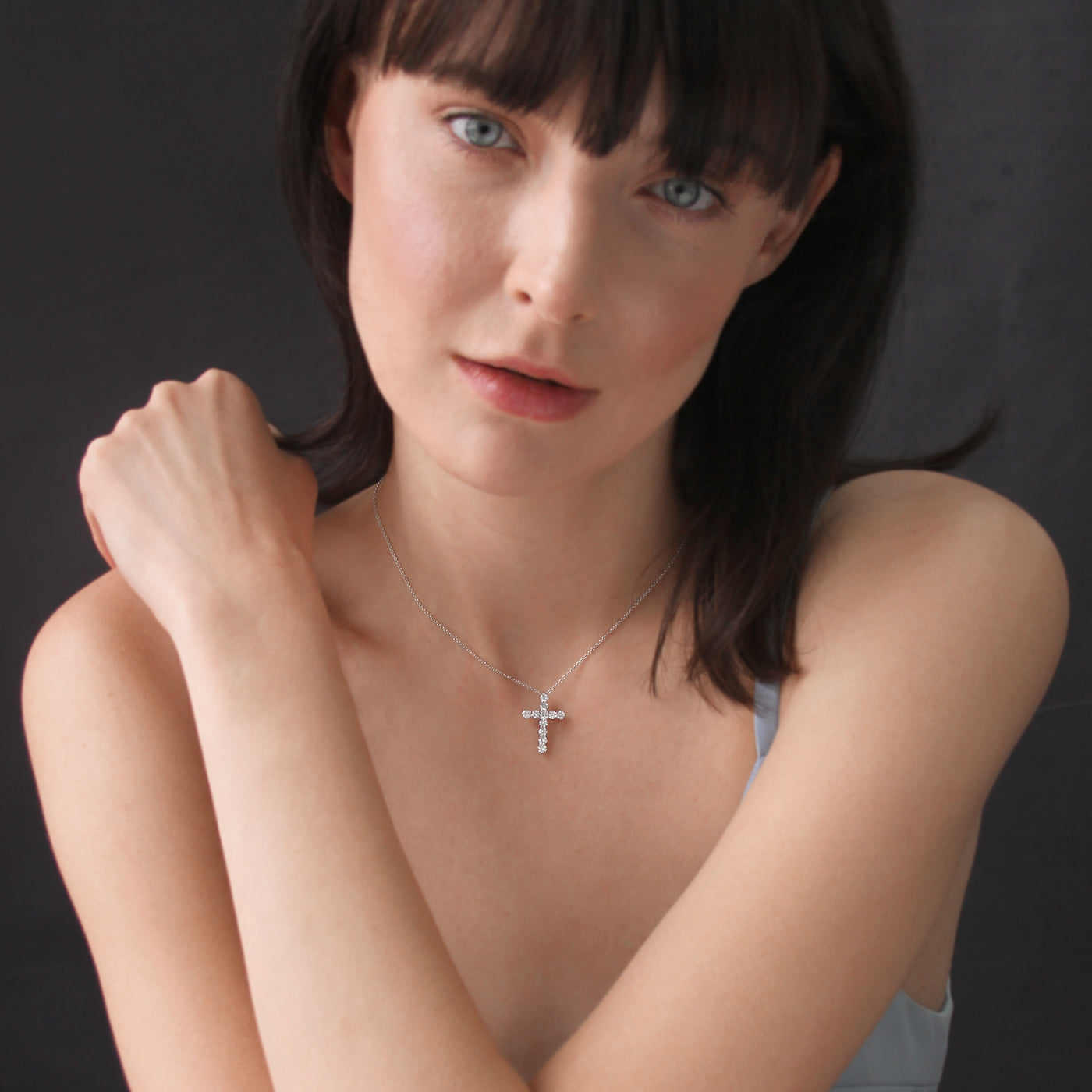 Enduring Glow Cross Necklace