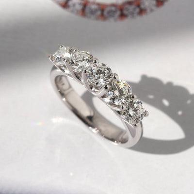 Lux Five-Stone Diamond Ring