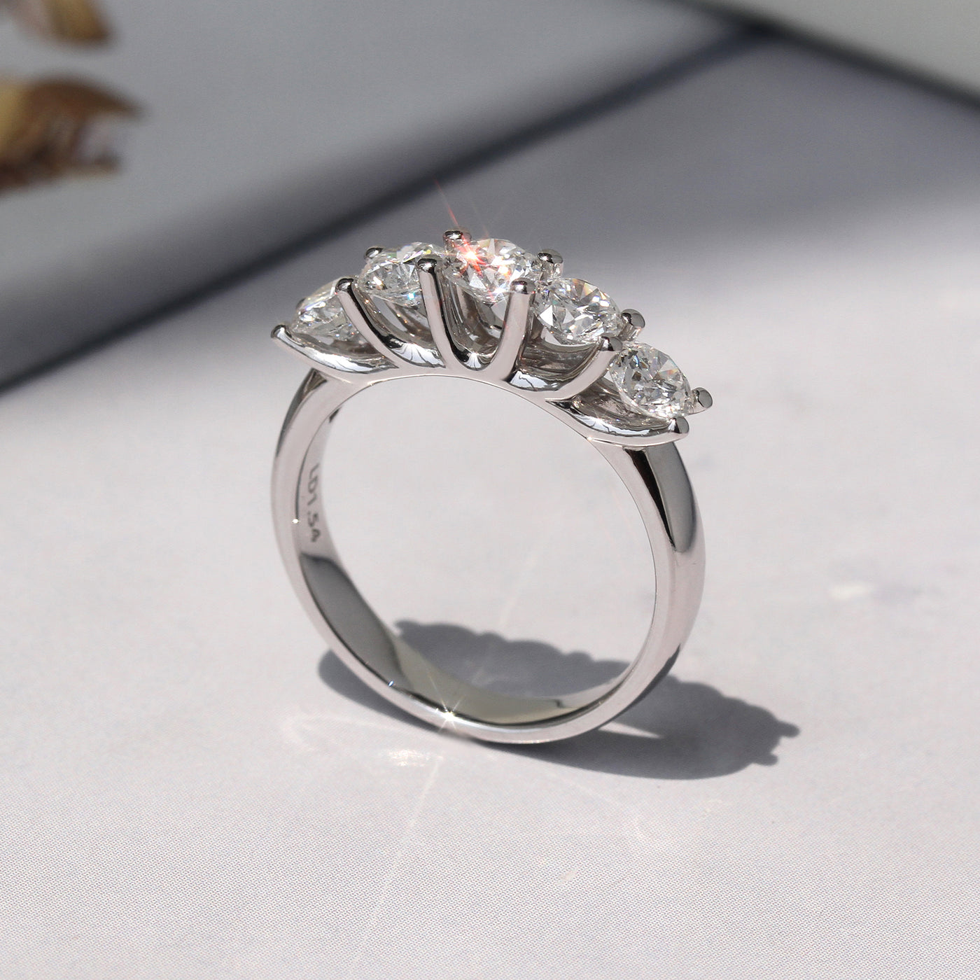 Lux Five-Stone Diamond Ring