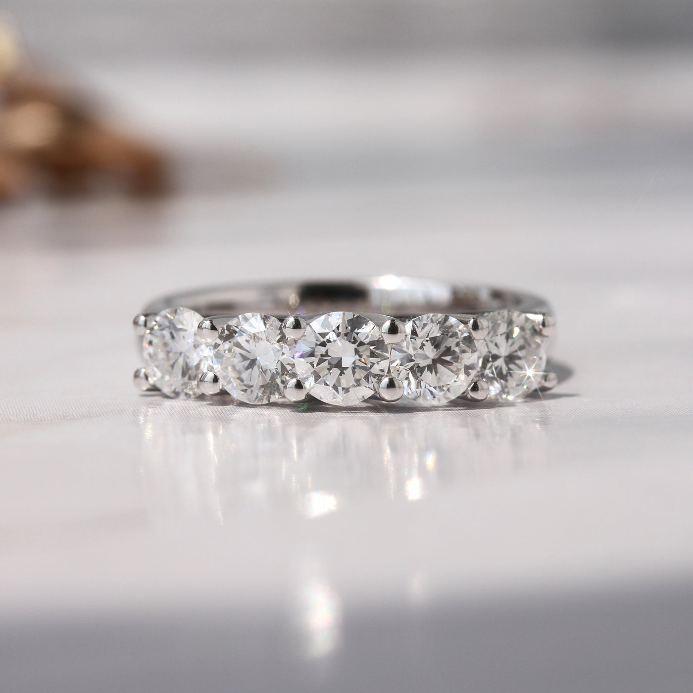 Lux Five-Stone Diamond Ring