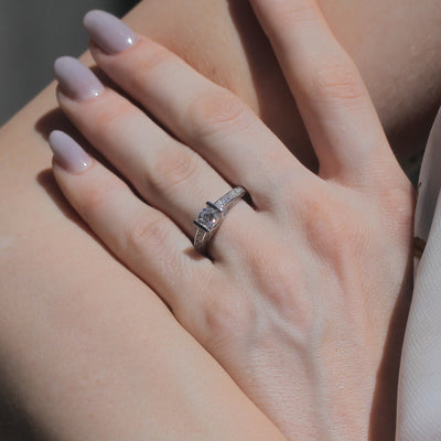 Tri-Sparkle Elegance Half-Carat Ring