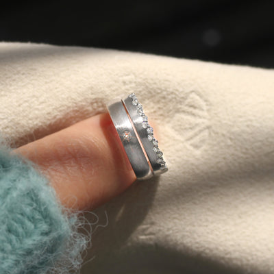 Luxury Couple Rings: Forever Bond Floral Band