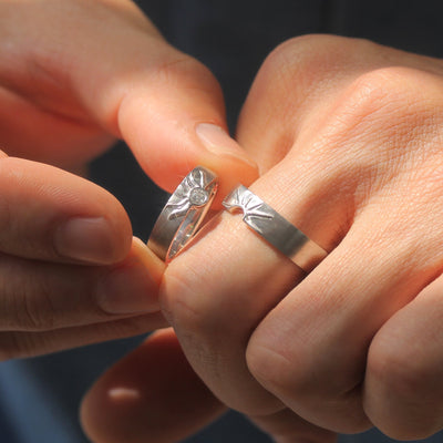 Forever Bond: Sun-Inspired Wedding Rings