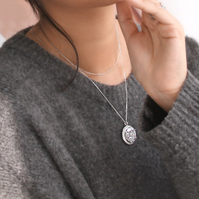 Radiant Reflection Pendant Necklace