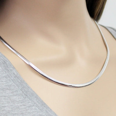 Flat Omega Chain Necklace