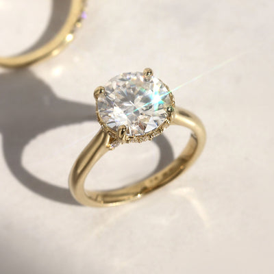 Brilliant Bloom Hidden Halo Ring