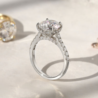 Brilliant Bloom Hidden Halo Ring